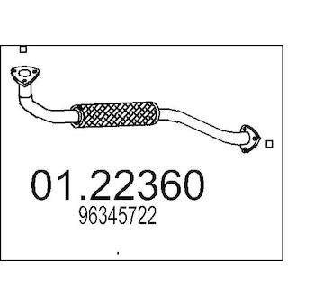Výfuková trubka MTS 01.22360