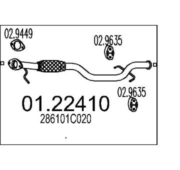 Výfuková trubka MTS 01.22410