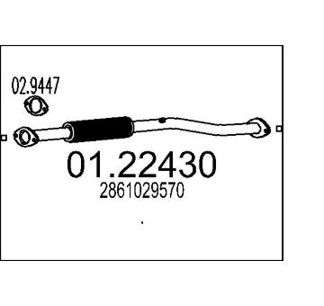 Výfuková trubka MTS 01.22430