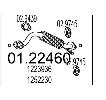 Výfuková trubka MTS 01.22460