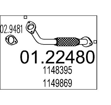Výfuková trubka MTS 01.22480