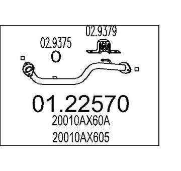 Výfuková trubka MTS 01.22570