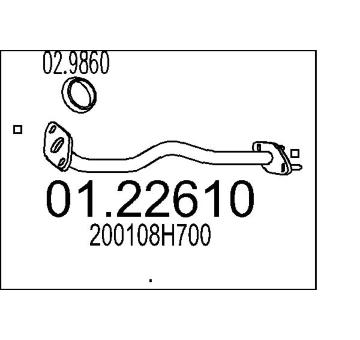 Výfuková trubka MTS 01.22610