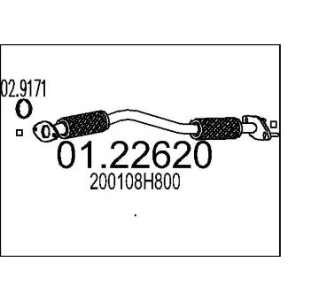Výfuková trubka MTS 01.22620