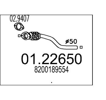 Výfuková trubka MTS 01.22650
