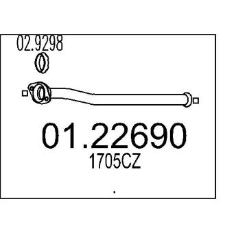 Výfuková trubka MTS 01.22690