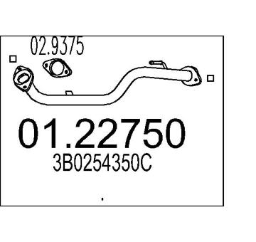Výfuková trubka MTS 01.22750