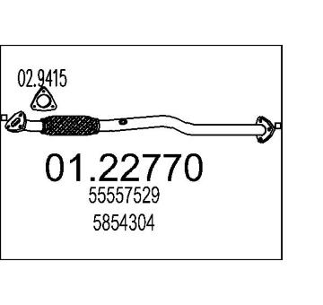 Výfuková trubka MTS 01.22770