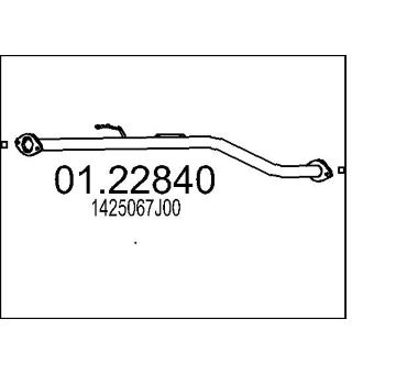 Výfuková trubka MTS 01.22840