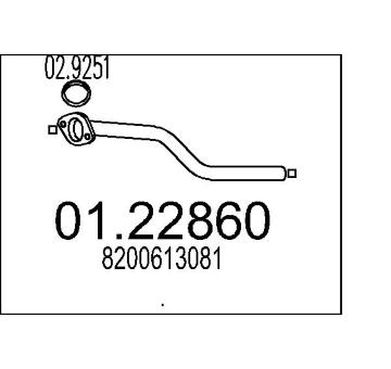 Výfuková trubka MTS 01.22860