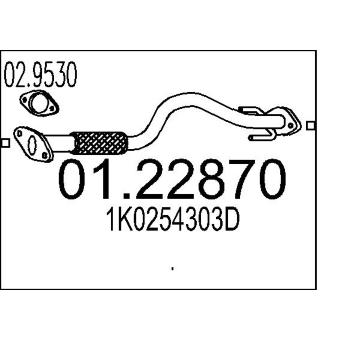 Výfuková trubka MTS 01.22870