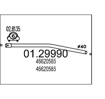 Výfuková trubka MTS 01.29990