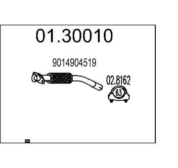 Výfuková trubka MTS 01.30010