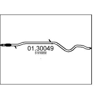 Predni tlumic vyfuku MTS 01.30049