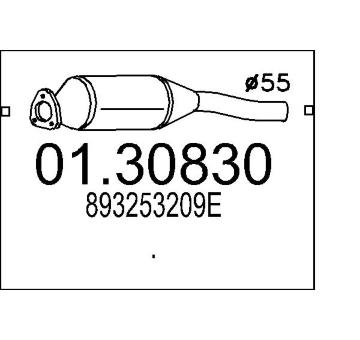 Predni tlumic vyfuku MTS 01.30830