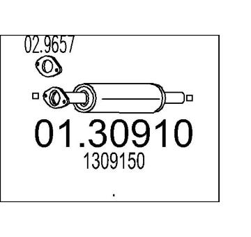 Predni tlumic vyfuku MTS 01.30910