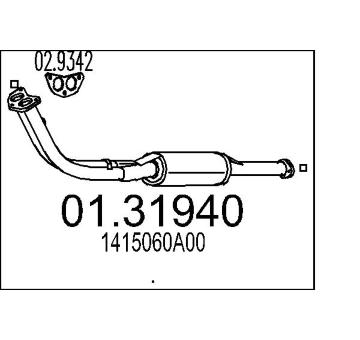 Výfuková trubka MTS 01.31940