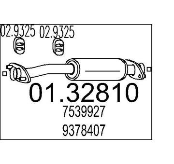 Predni tlumic vyfuku MTS 01.32810