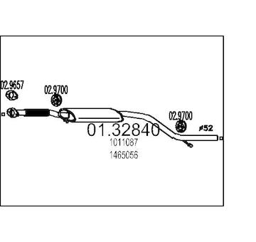 Střední tlumič výfuku MTS 01.32840