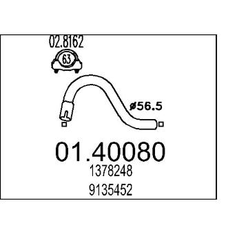 Výfuková trubka MTS 01.40080