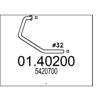 Výfuková trubka MTS 01.40200