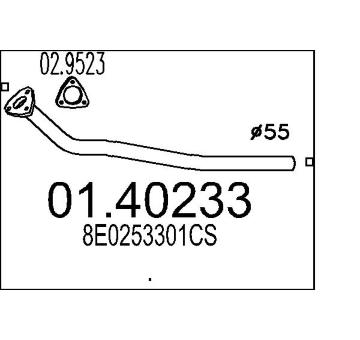 Výfuková trubka MTS 01.40233