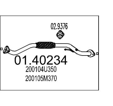 Výfuková trubka MTS 01.40234