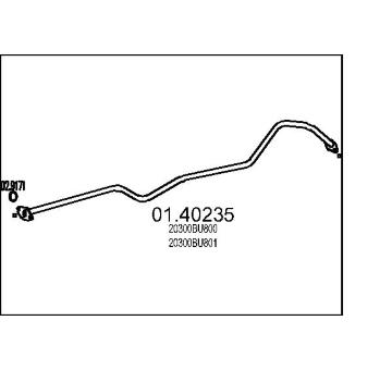 Výfuková trubka MTS 01.40235