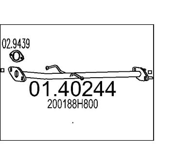 Výfuková trubka MTS 01.40244