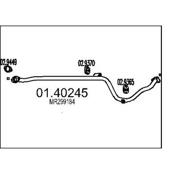 Výfuková trubka MTS 01.40245