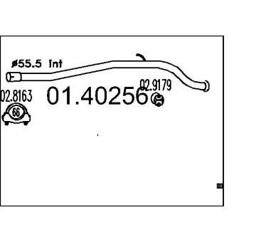 Výfuková trubka MTS 01.40256