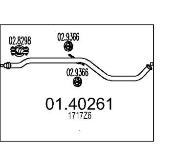 Výfuková trubka MTS 01.40261