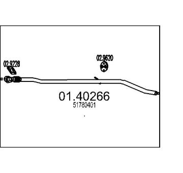 Výfuková trubka MTS 01.40266