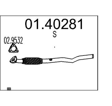 Výfuková trubka MTS 01.40281