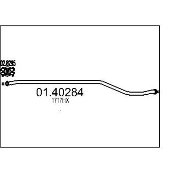 Výfuková trubka MTS 01.40284