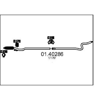 Výfuková trubka MTS 01.40286