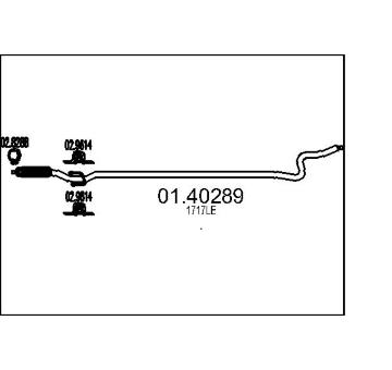 Výfuková trubka MTS 01.40289