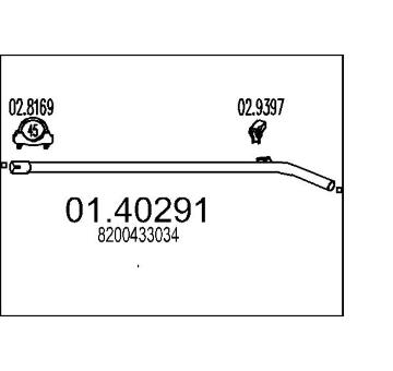 Výfuková trubka MTS 01.40291