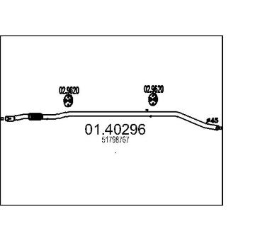 Výfuková trubka MTS 01.40296