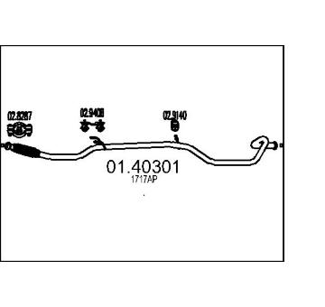 Výfuková trubka MTS 01.40301