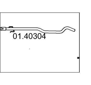 Výfuková trubka MTS 01.40304