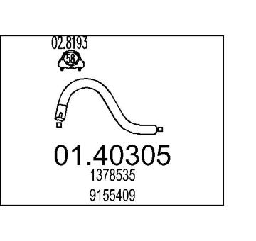 Výfuková trubka MTS 01.40305