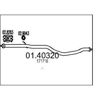 Výfuková trubka MTS 01.40320