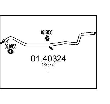 Výfuková trubka MTS 01.40324