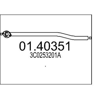 Výfuková trubka MTS 01.40351