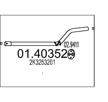 Výfuková trubka MTS 01.40352