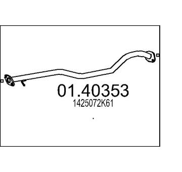 Výfuková trubka MTS 01.40353