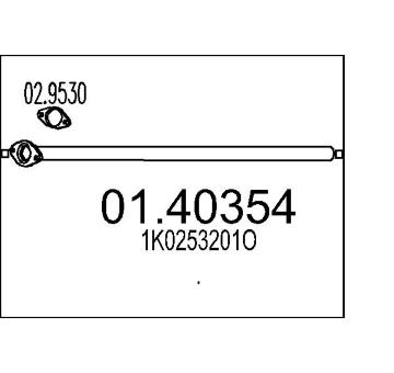 Výfuková trubka MTS 01.40354