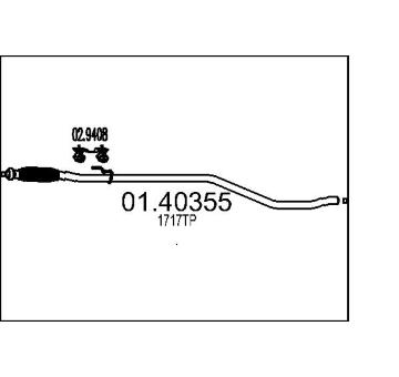Výfuková trubka MTS 01.40355
