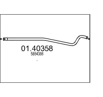 Výfuková trubka MTS 01.40358